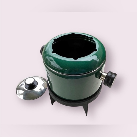 Copco Fondue Pot & Stand Enamel Hostess Set - Picture 5 of 12